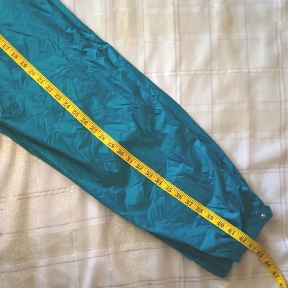 VNTG Columbia Teal Sportswear Windbreaker Pants - Picture 13 of 13